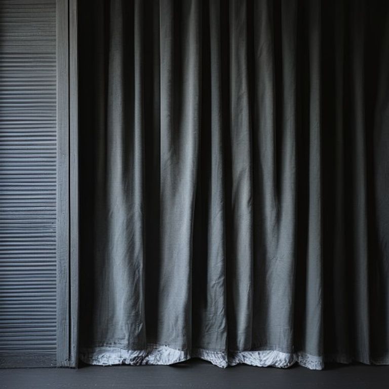 Lukkede gardiner i dimming-tilstand